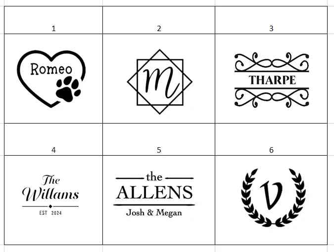 Personalized Natural Slate Coasters