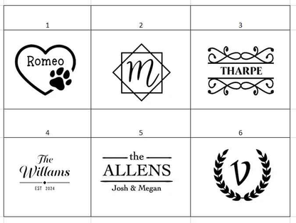 Personalized Natural Slate Coasters