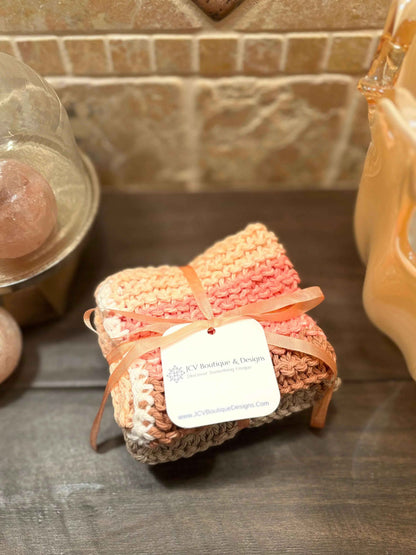 Handmade Cotton Cloths - The Sun-Kissed Terracotta Trio