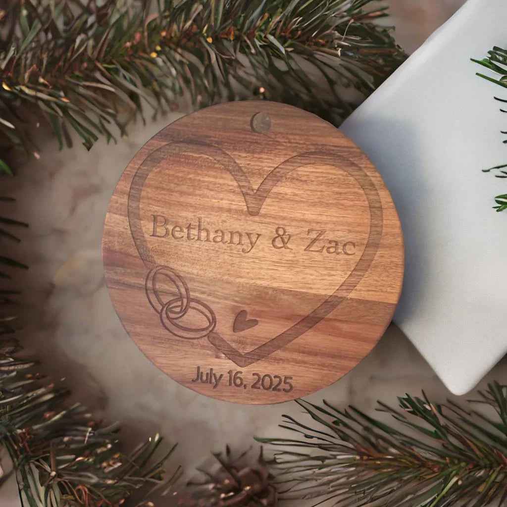 Personalized Acacia Round Board & Sign