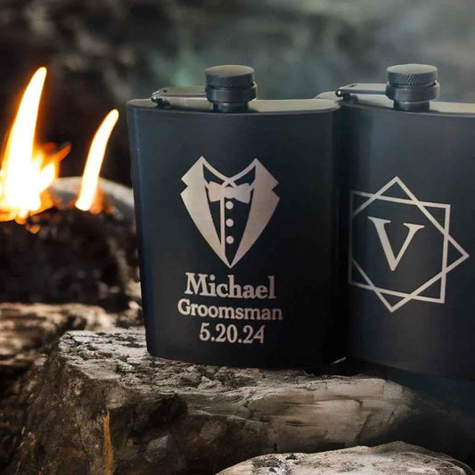 Personalized Stainless Steel Flask (8 oz)