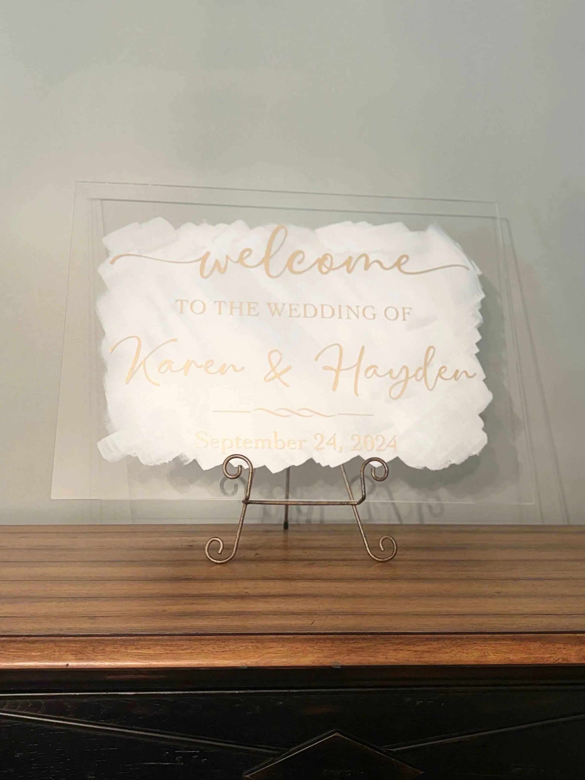 Personalized Wedding Sign