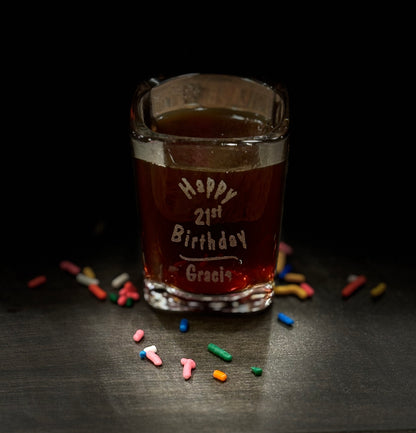 Personalized Precision Engraved Shot Glass