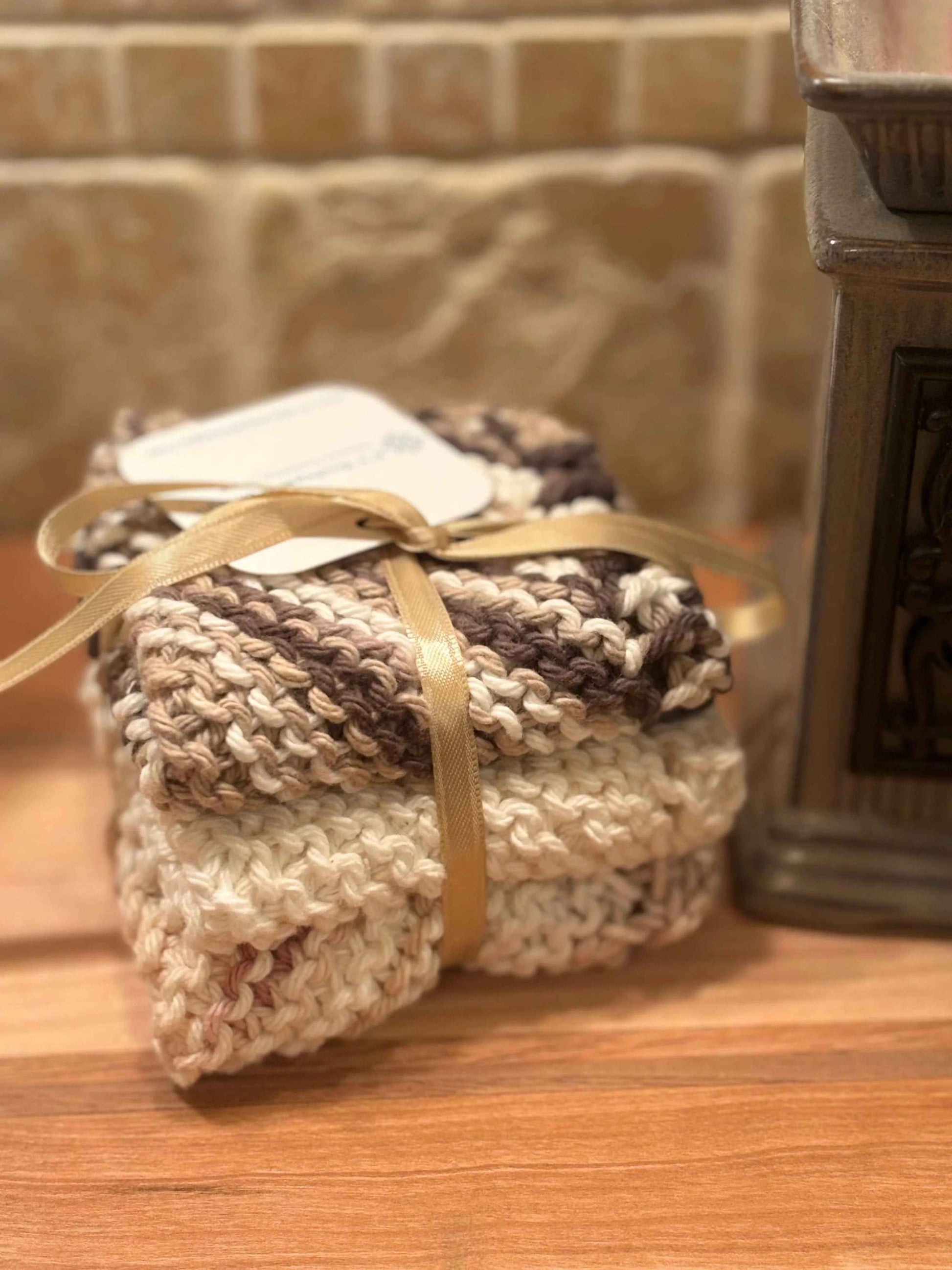 Handmade Cotton Cloths - The Espresso Swirl Trio