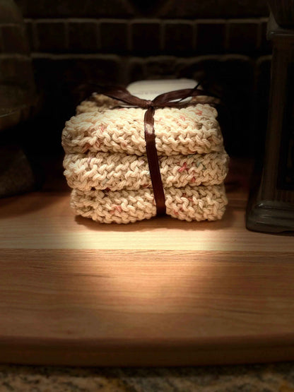 Handmade Cotton Cloths - The Cozy Tweed Trio