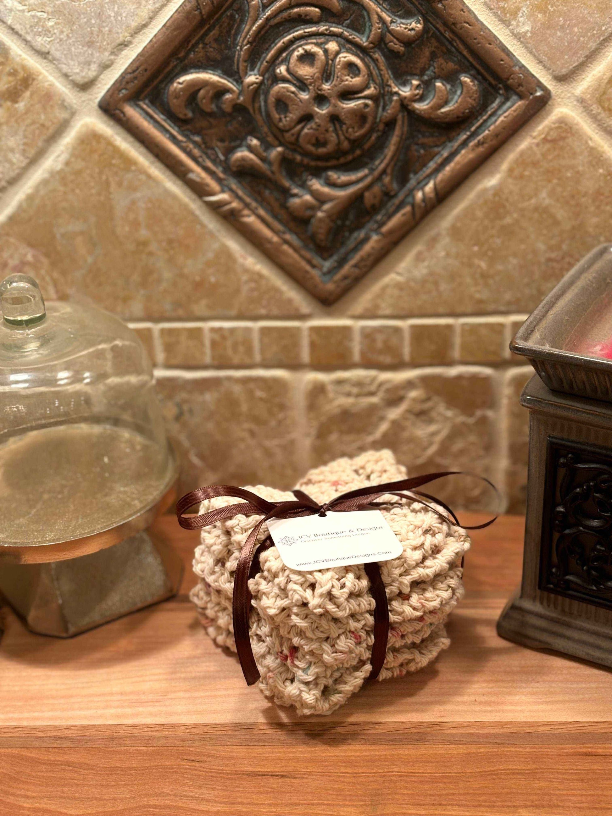 Handmade Cotton Cloths - The Cozy Tweed Trio