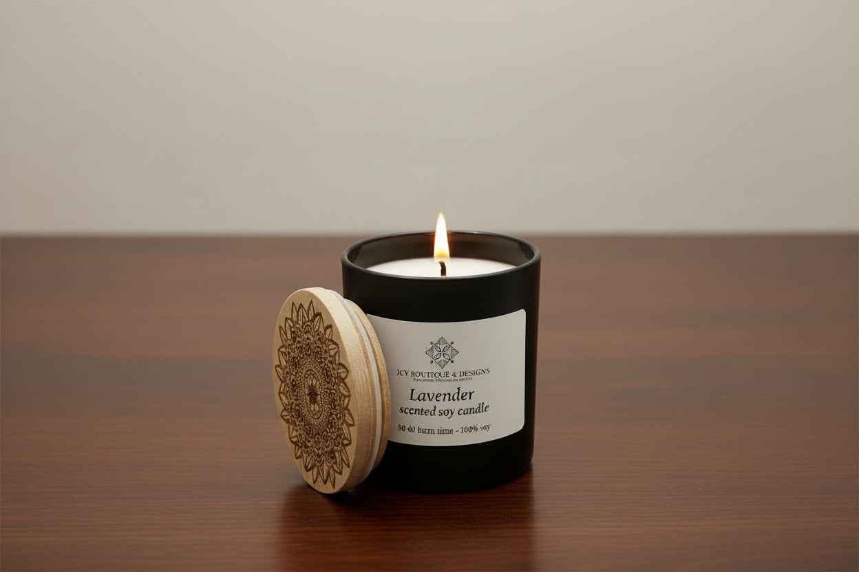 Classic Glass Soy Candle Tumbler - Lavender