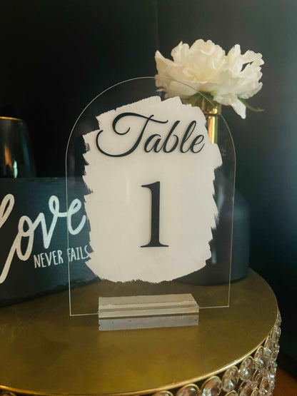 Wedding Table Number Signs - JCV Boutique & Designs