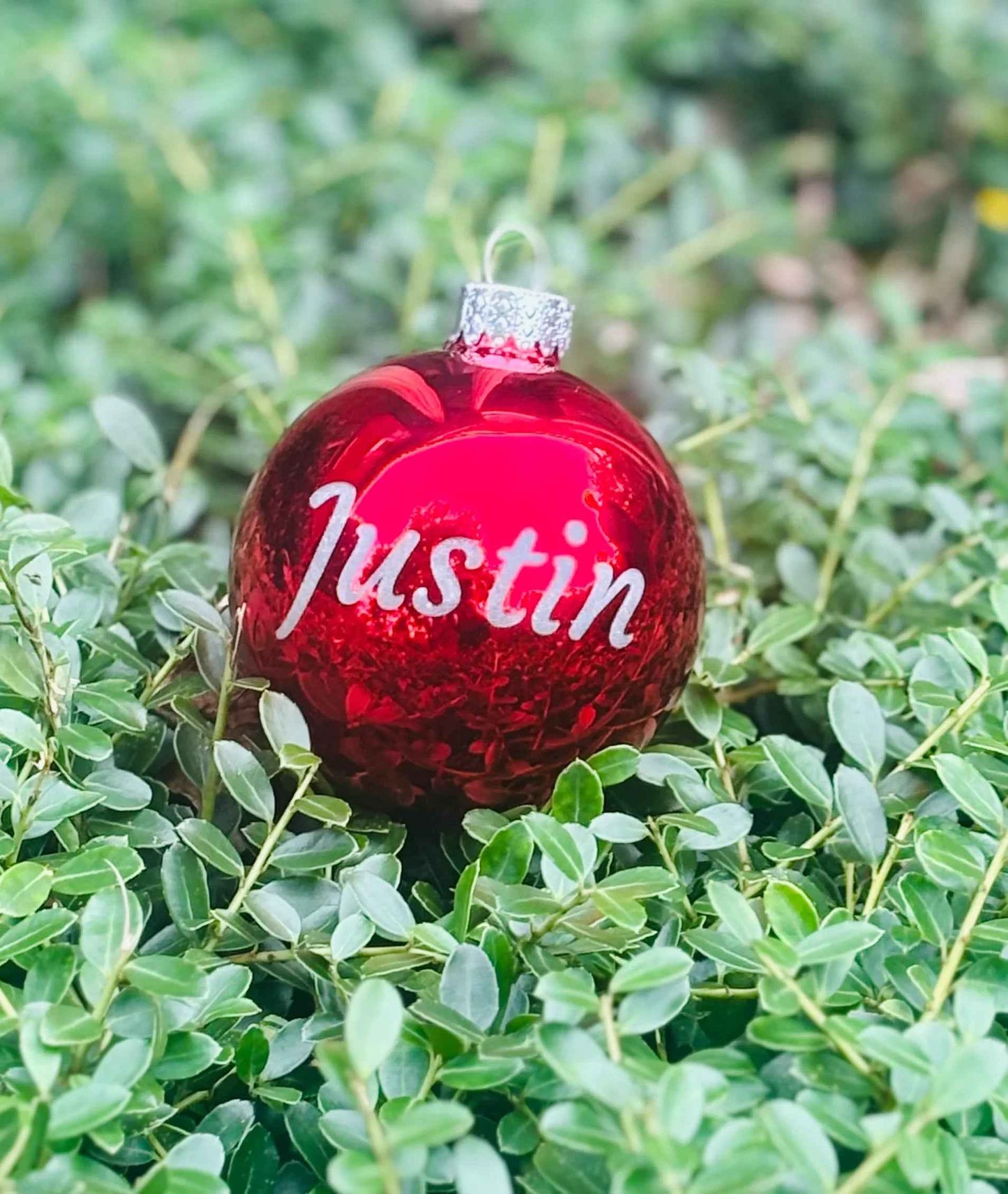 Laser Engraved Glass Christmas Ornaments Balls