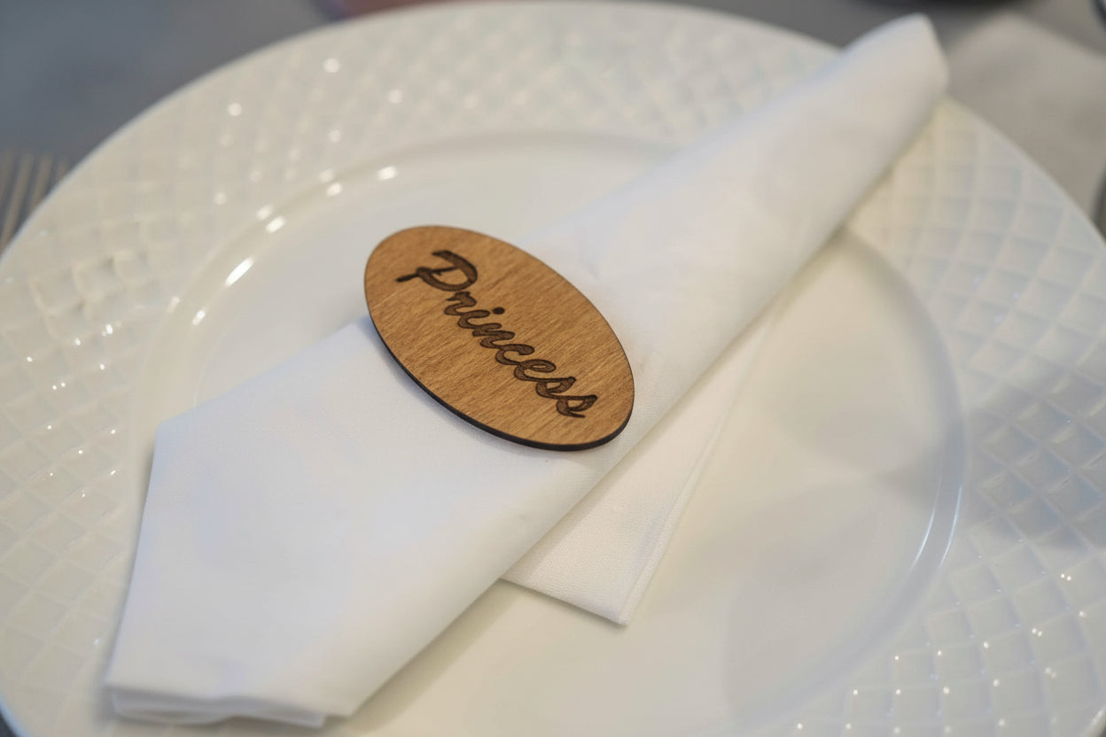 Personalized Wooden Table Place Card