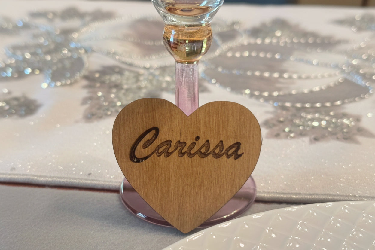 Personalized Wooden Table Place Card