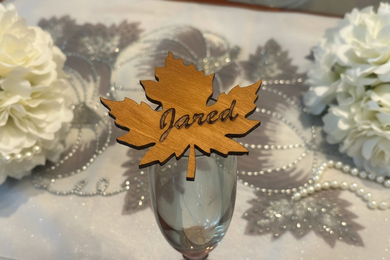 Personalized Wooden Table Place Card