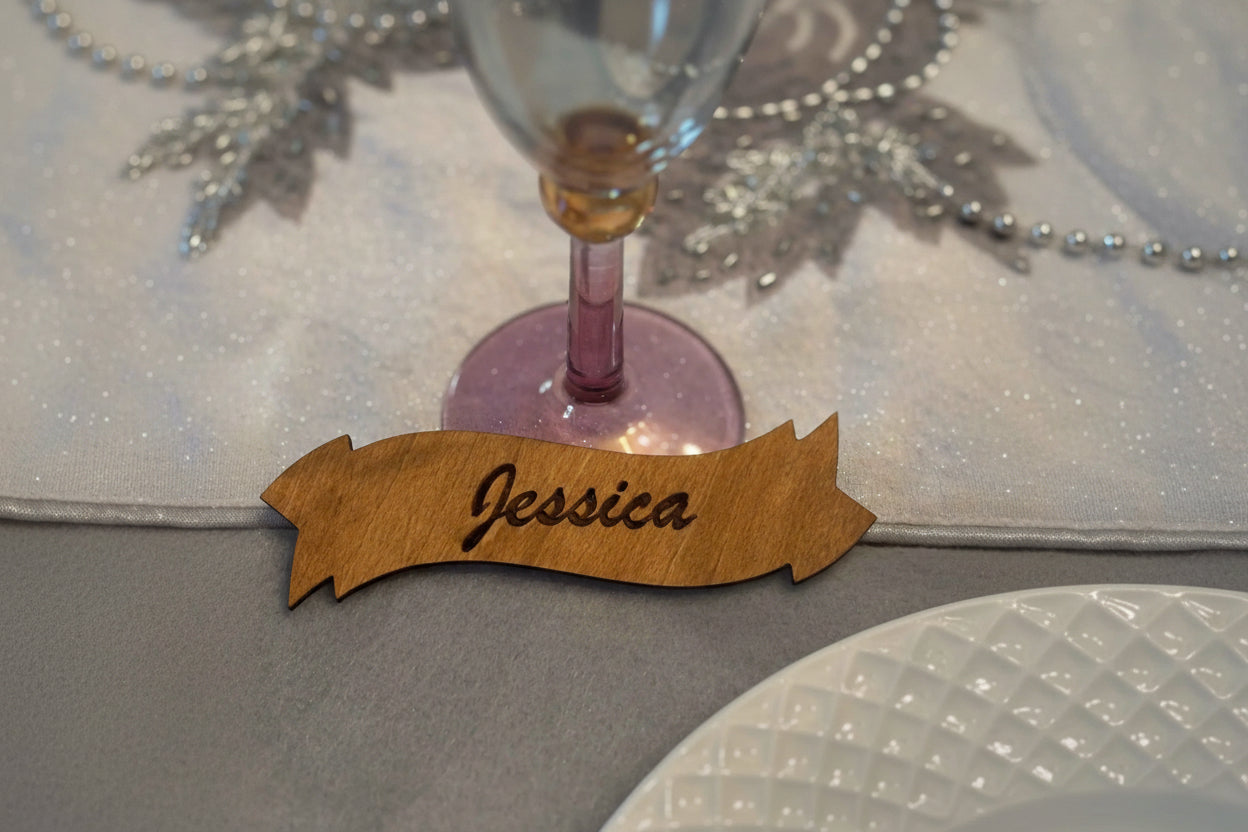Personalized Wooden Table Place Card