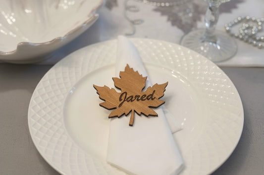 Personalized Wooden Table Place Card