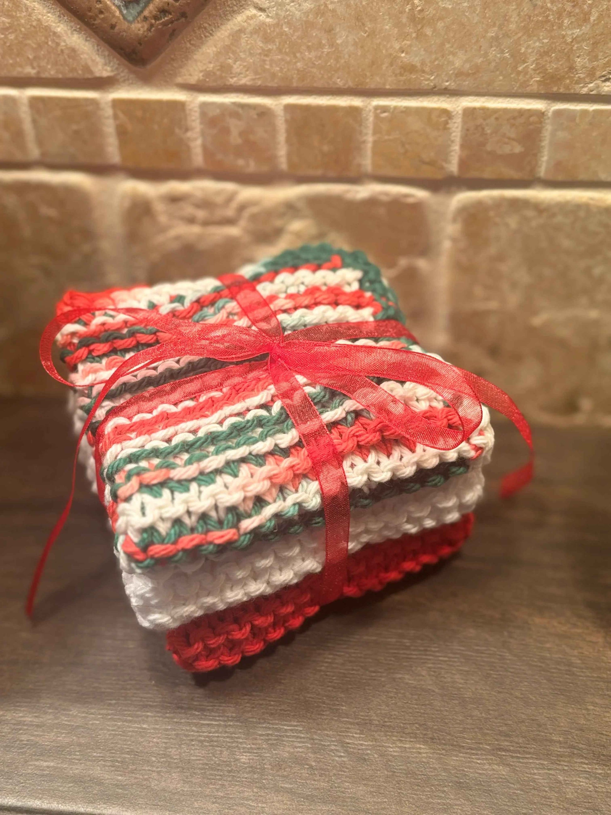 Handmade Cotton Cloths - The Holiday Cheer Trio