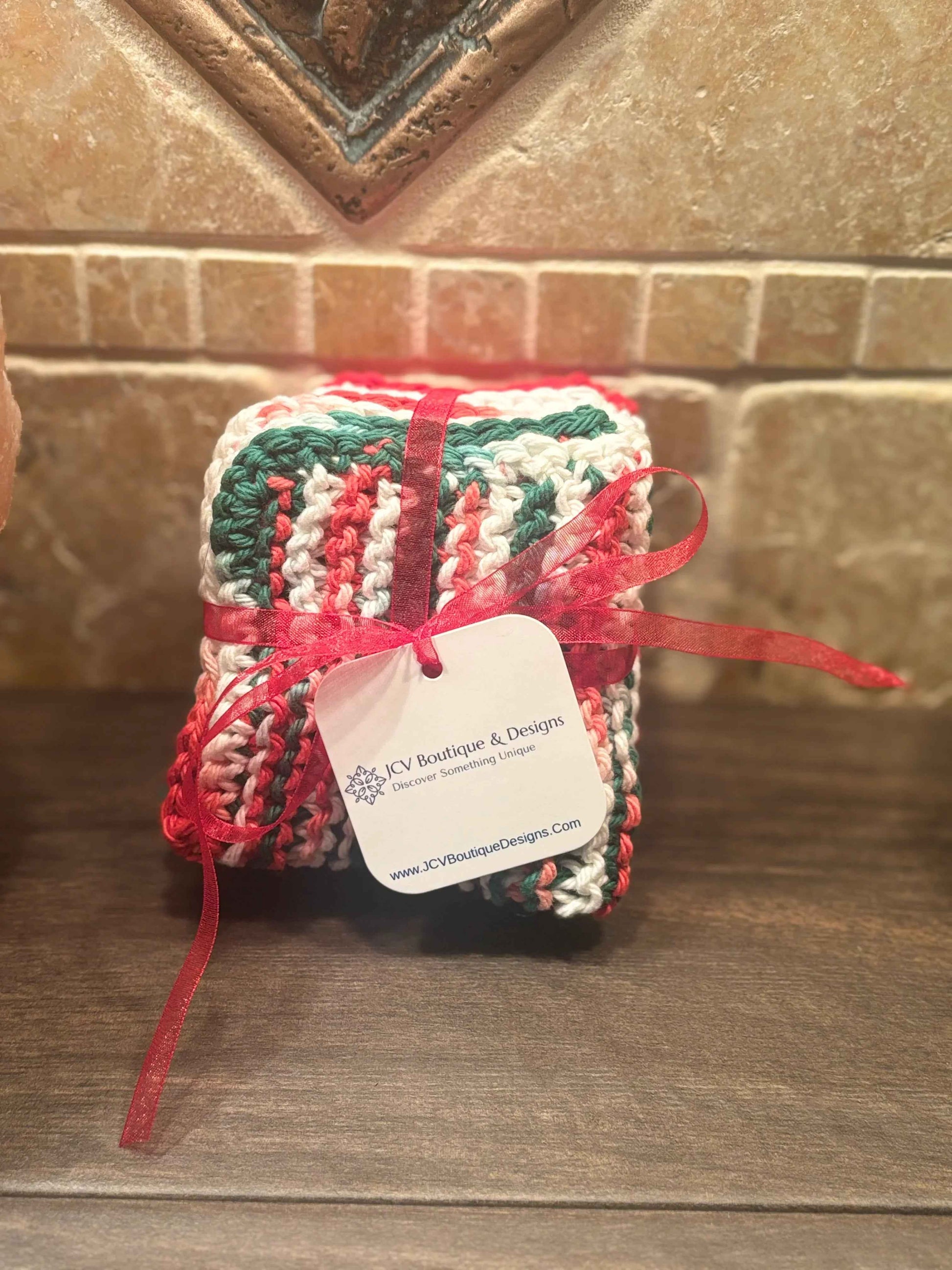 Handmade Cotton Cloths - The Holiday Cheer Trio