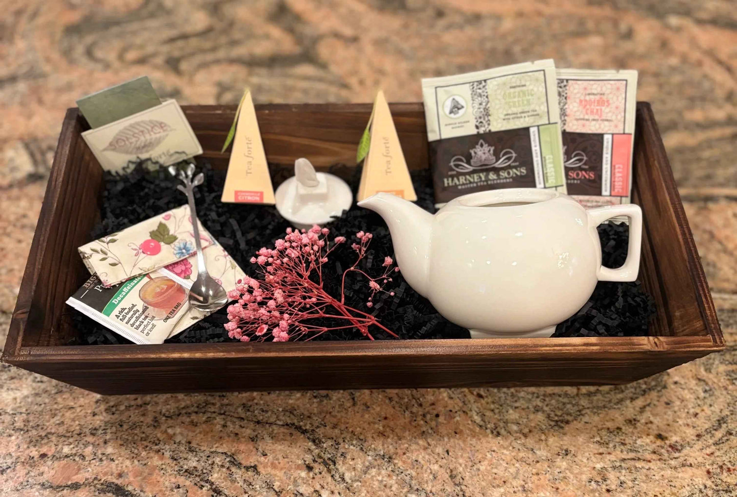 TeaForte Solstice Teapot Gift Basket