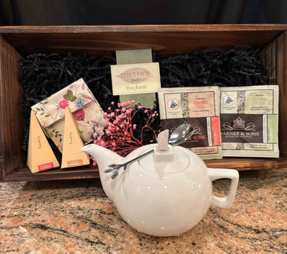 TeaForte Solstice Teapot Gift Basket