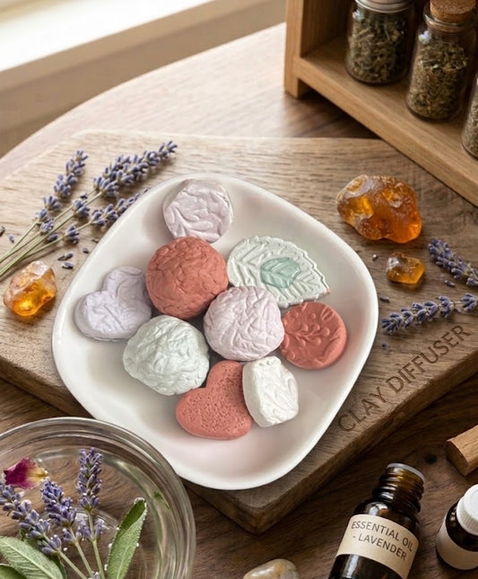 Mini Clay Diffuser Stones | Pocket Sanctuaries Set