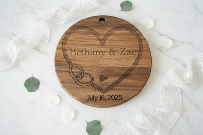 Personalized Acacia Round Board & Sign