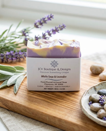 White Sage & Lavender Artisan Bar Soap