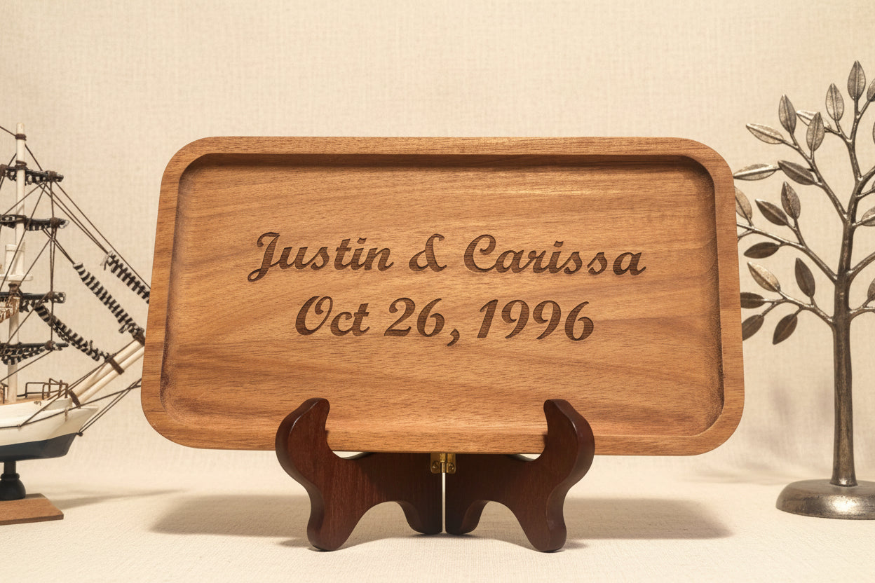 Personalized Wooden Catch-All Tray