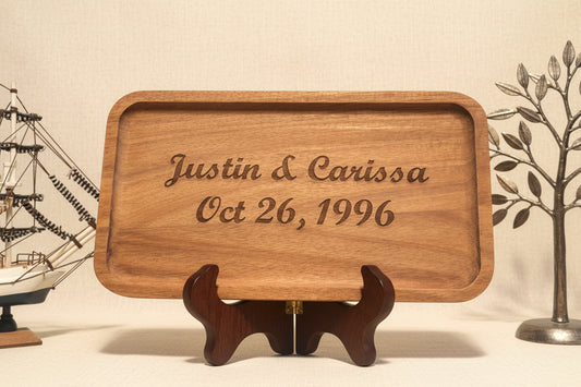Personalized Wooden Catch-All Tray