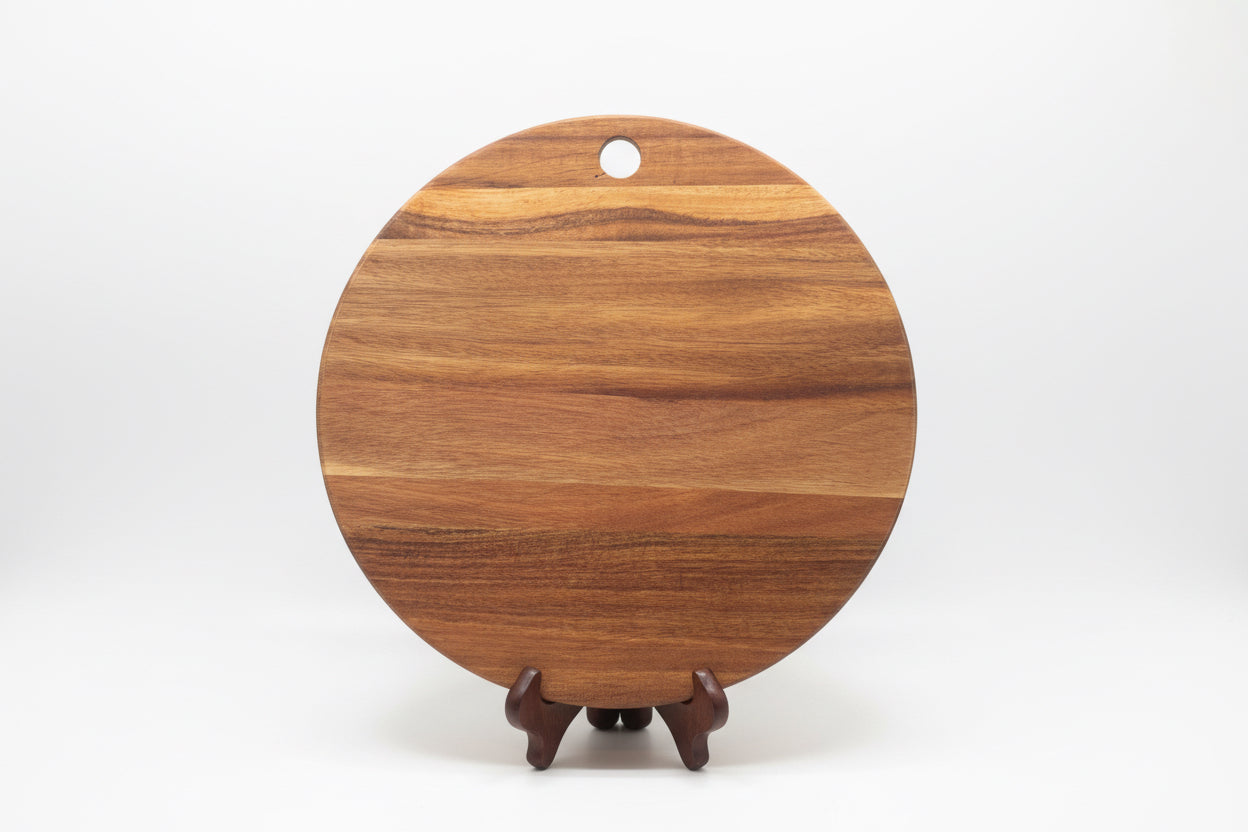 Personalized Acacia Round Board & Sign