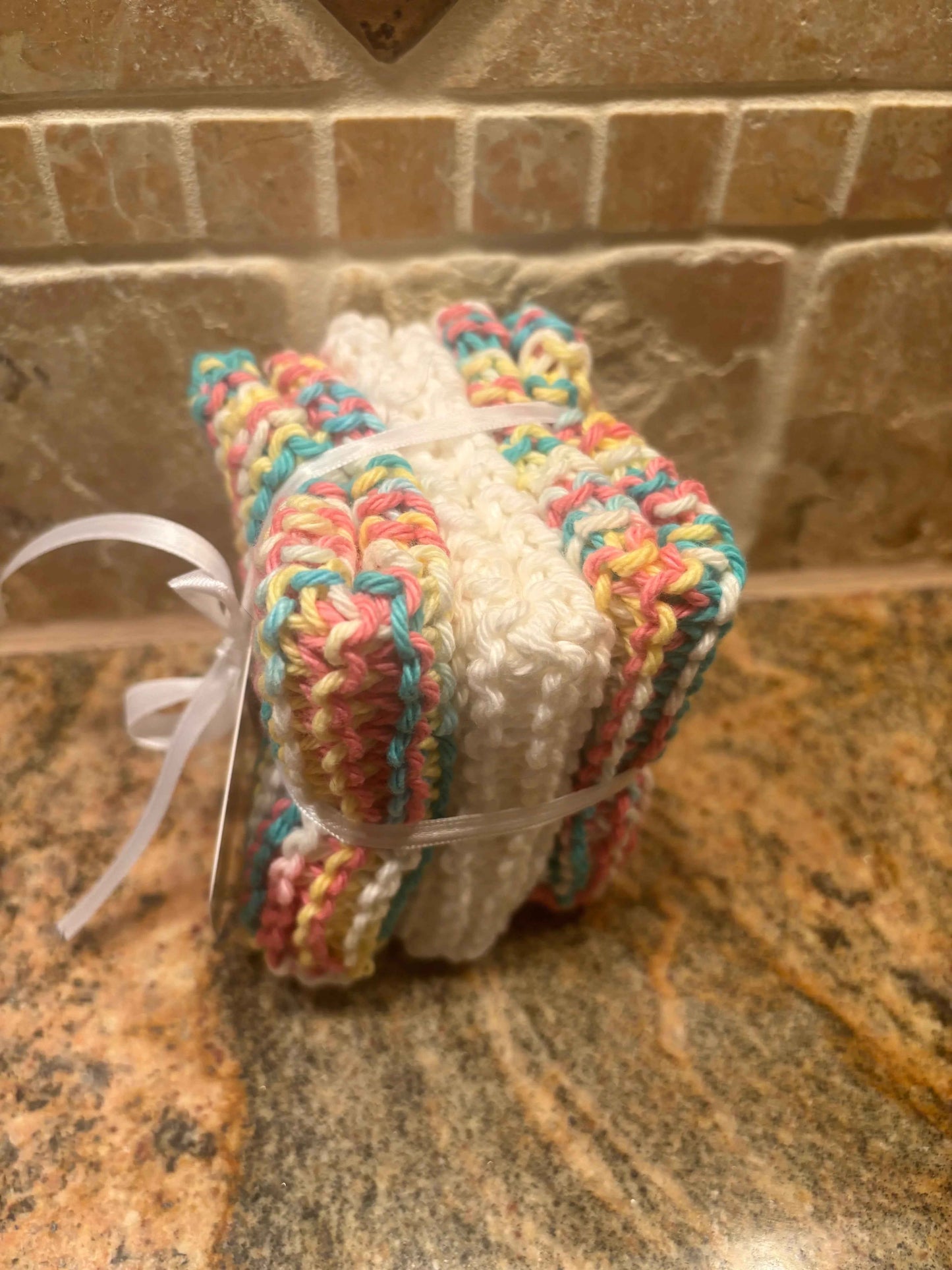 Handmade Cotton Cloths - The Watercolor Blossom Trio