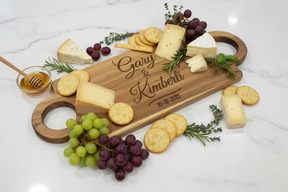 Personalized Laser Engraved Acacia Charcuterie Board