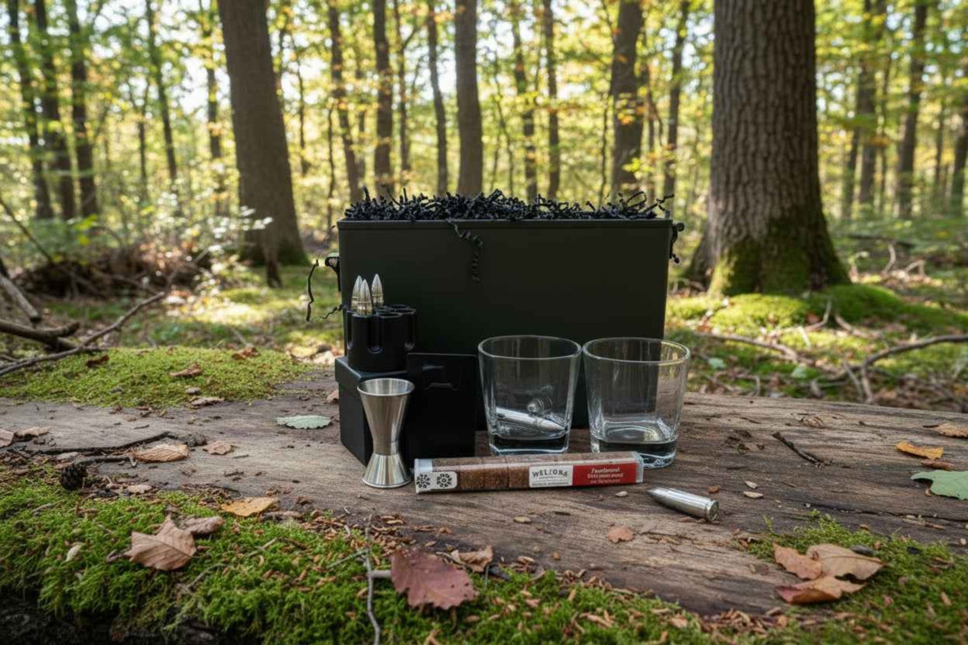 Personalized .50 Cal Ammo Can Whiskey Gift Box