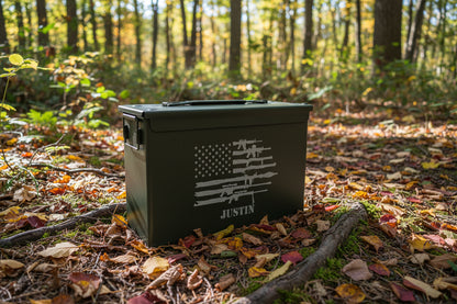 Personalized .50 Cal Ammo Can Whiskey Gift Box