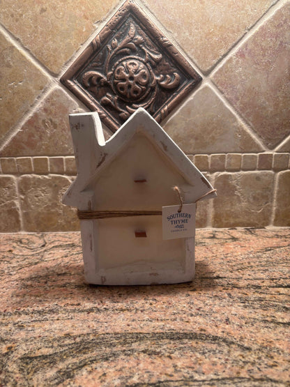 Rustic Wooden House Candle Gift Box