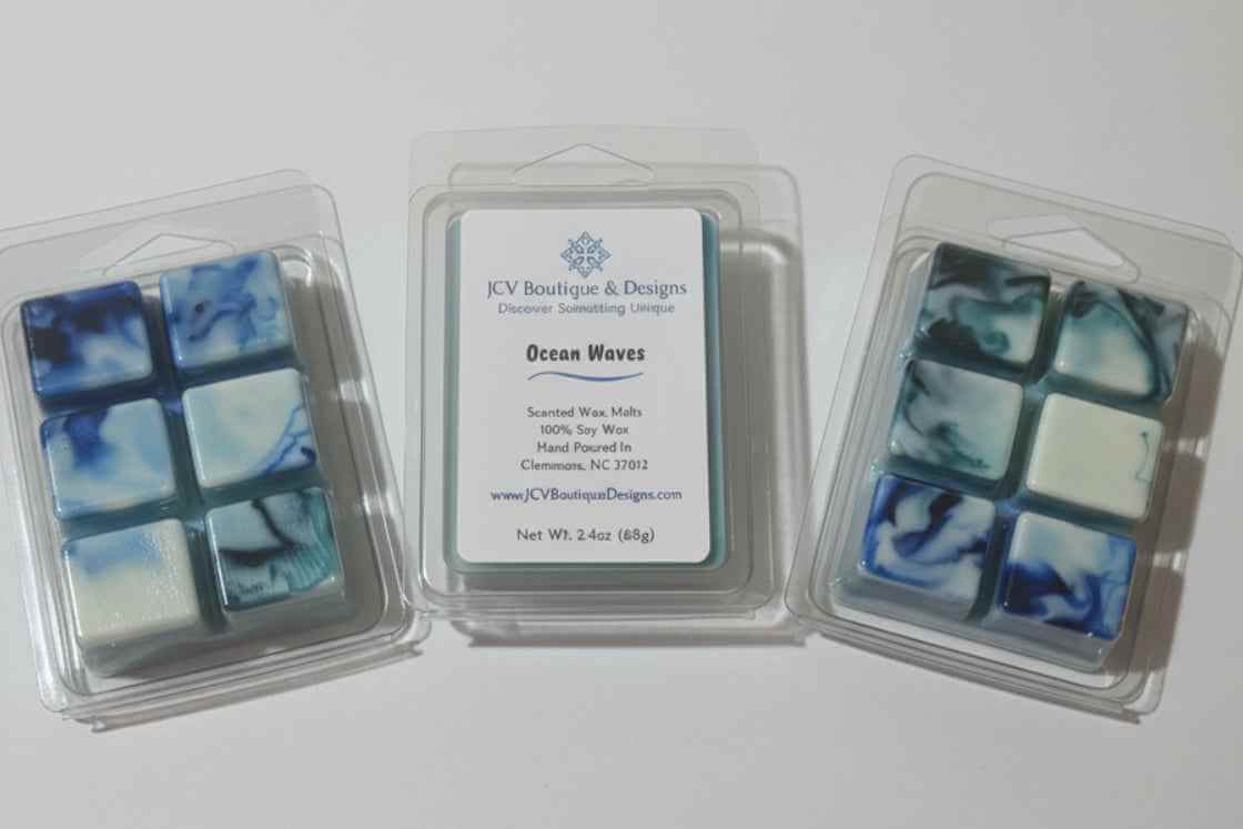Ocean Waves Hand-Marbled Soy Wax Melts