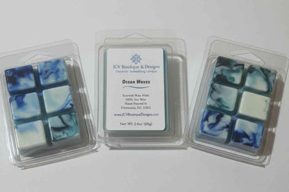 Ocean Waves Hand-Marbled Soy Wax Melts