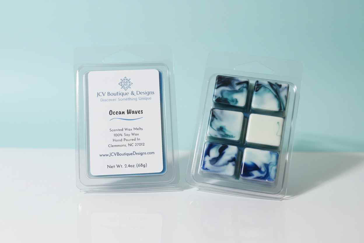 Ocean Waves Hand-Marbled Soy Wax Melts