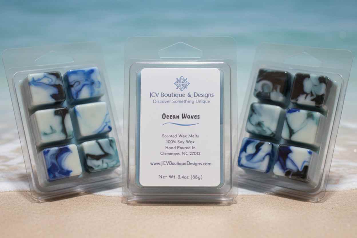 Ocean Waves Hand-Marbled Soy Wax Melts