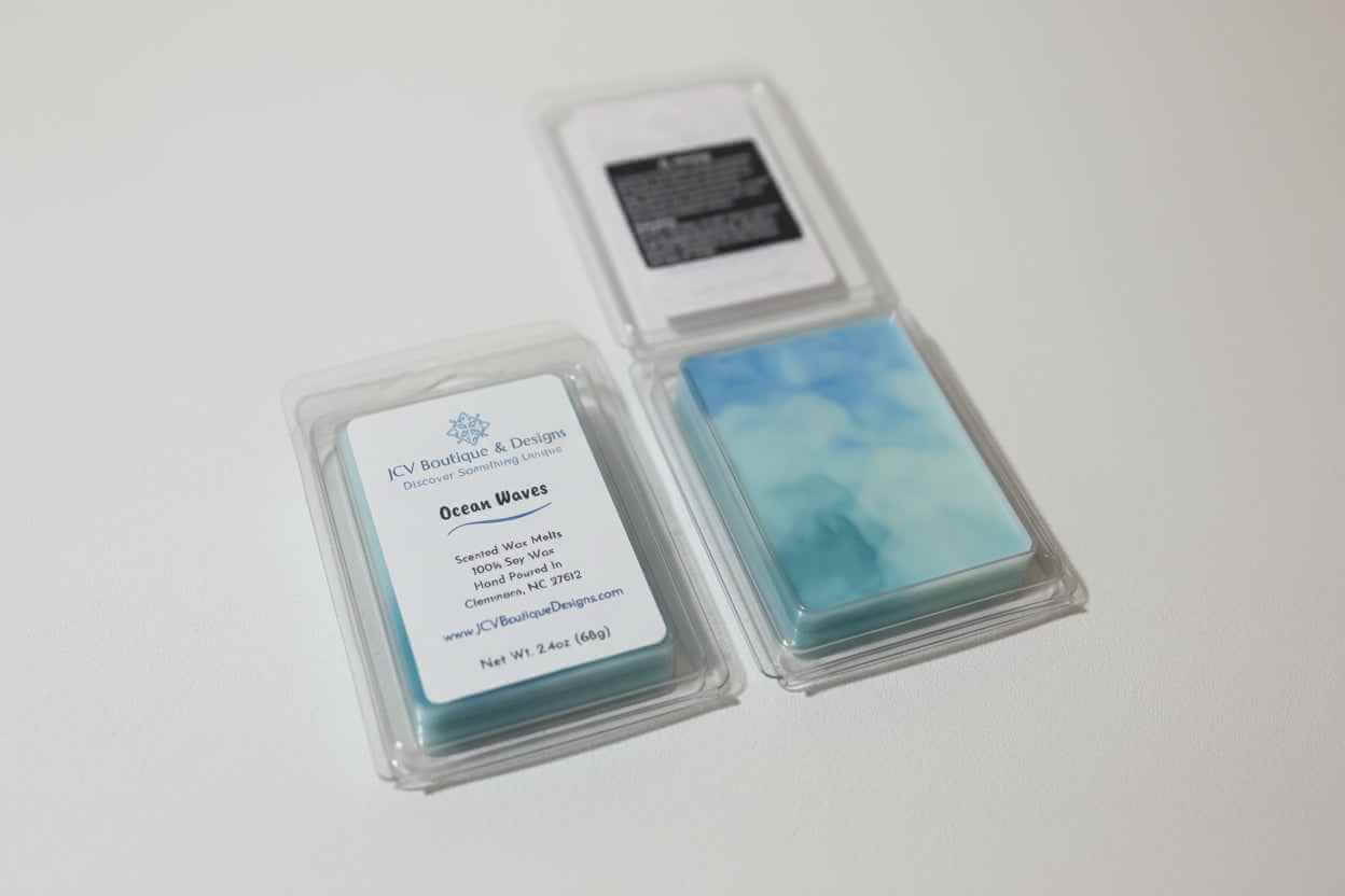 Ocean Waves Hand-Marbled Soy Wax Melts