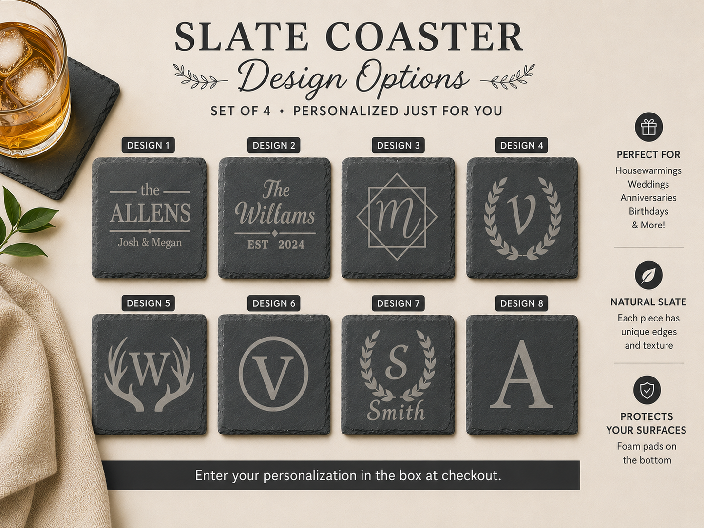 Personalized Old Fashion or Manhattan Gift Box