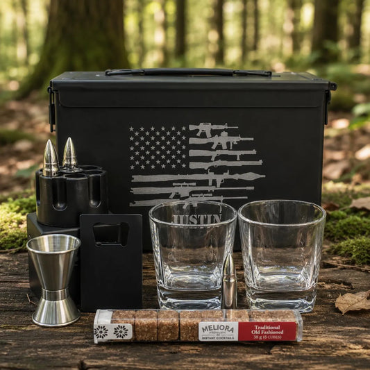 Personalized .50 Cal Ammo Can Whiskey Gift Box