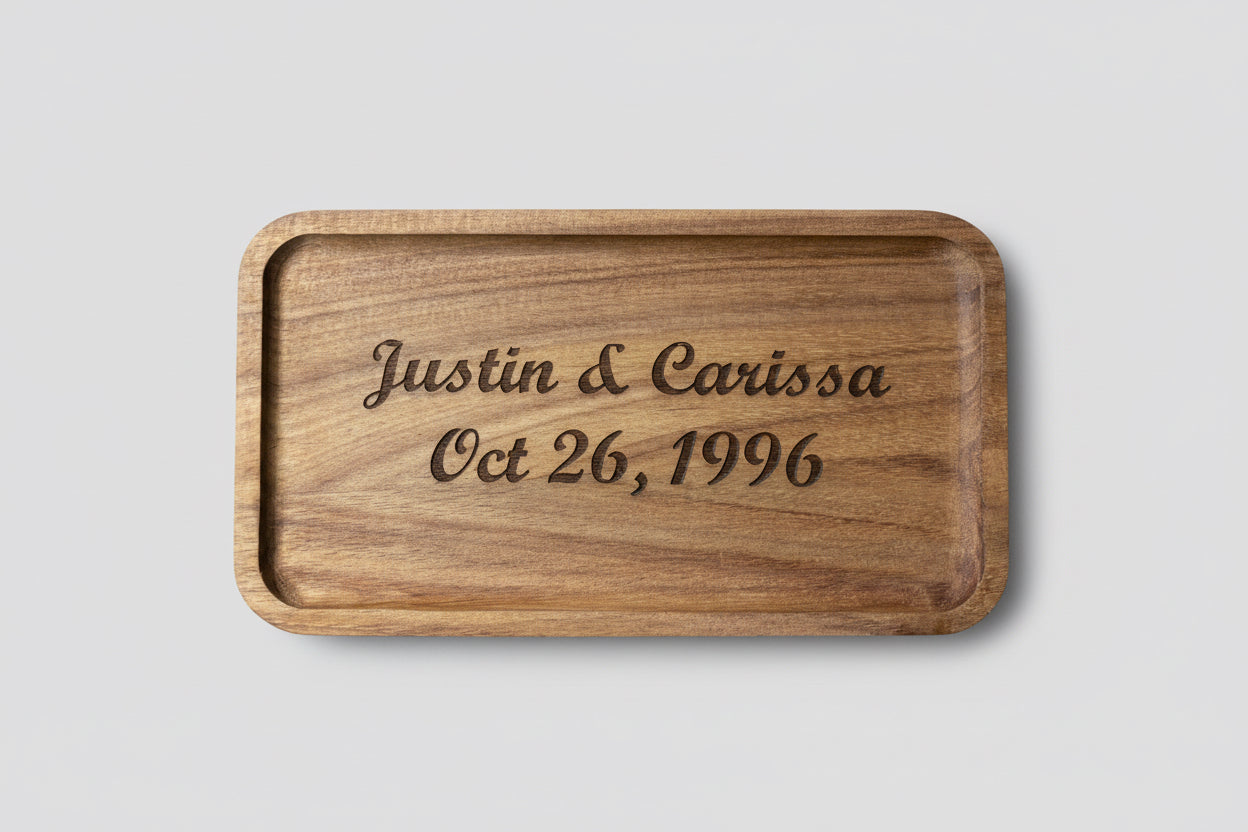 Personalized Wooden Catch-All Tray