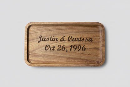 Personalized Wooden Catch-All Tray